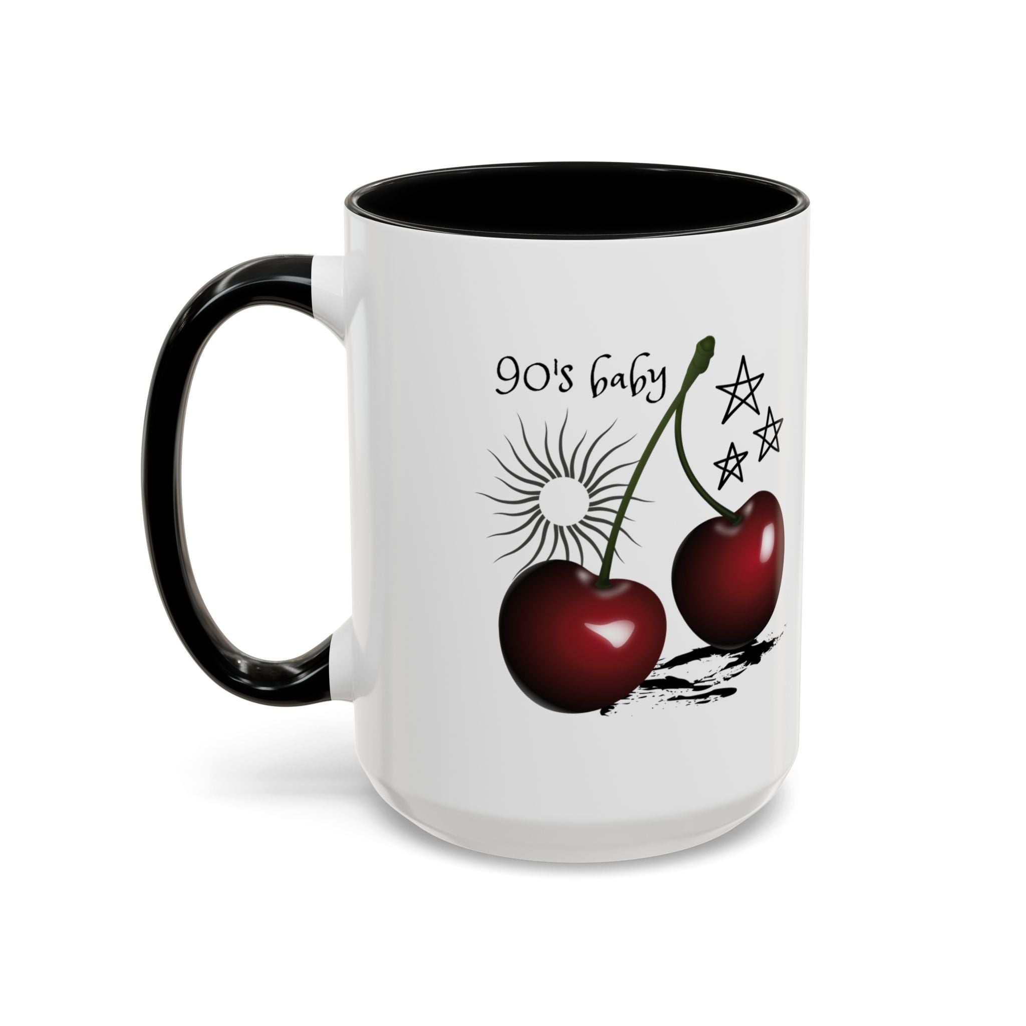 Retro Cherry Graphic Coffee Mug - (11oz & 15oz)