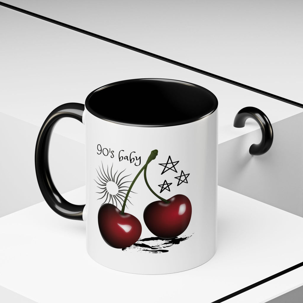 Retro Cherry Graphic Coffee Mug - (11oz & 15oz)