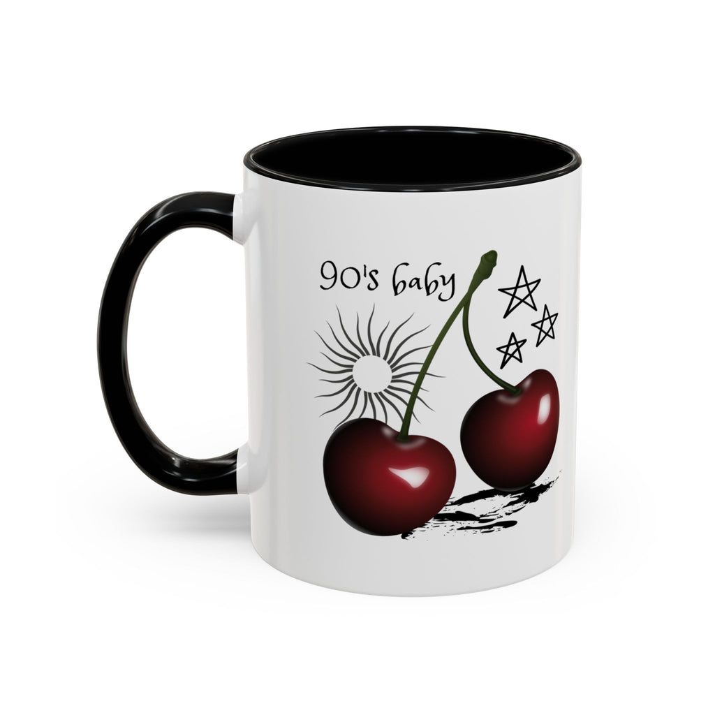 Retro Cherry Graphic Coffee Mug - (11oz & 15oz)