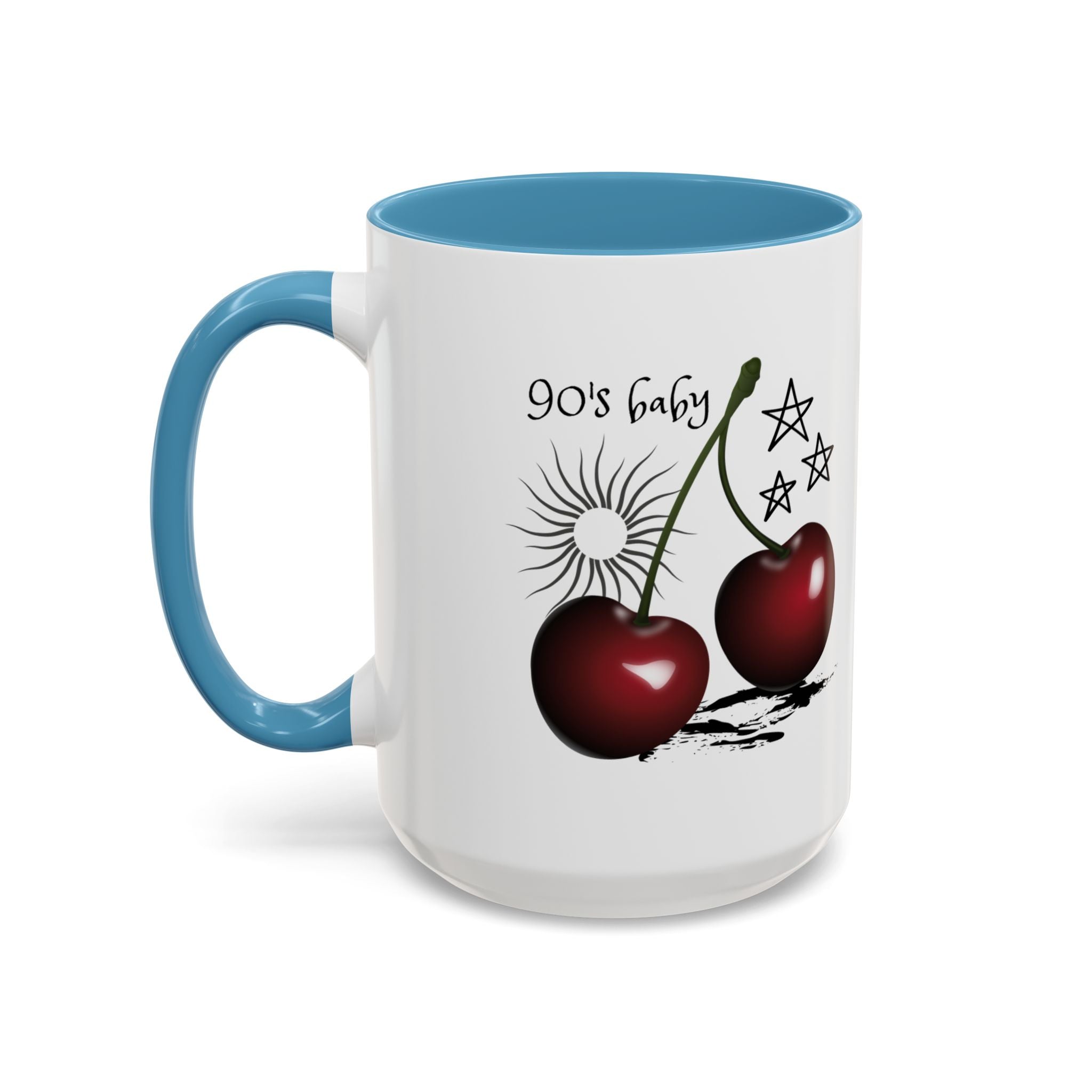 Retro Cherry Graphic Coffee Mug - (11oz & 15oz)