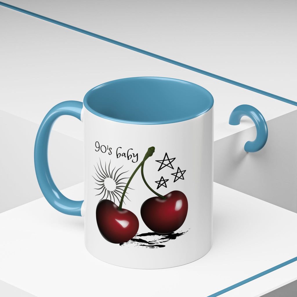 Retro Cherry Graphic Coffee Mug - (11oz & 15oz)