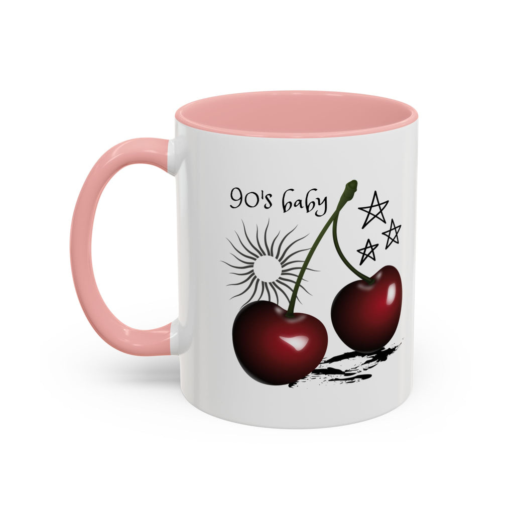 Retro Cherry Graphic Coffee Mug - (11oz & 15oz)