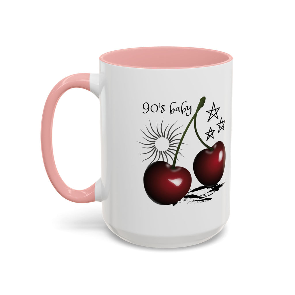 Retro Cherry Graphic Coffee Mug - (11oz & 15oz)